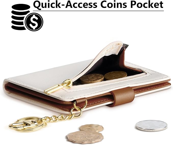 Airkit Small Wallet Women RFID, PU Leather Card Holder - Image 3
