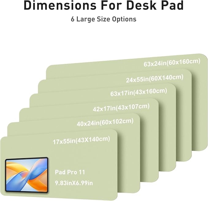 Aothia Faux Leather Desk Mat - Image 5