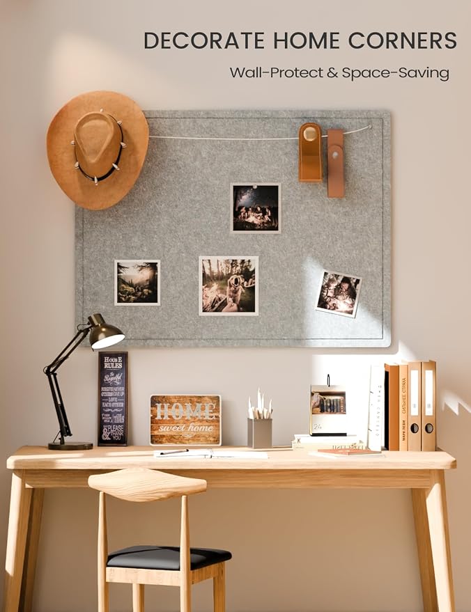 Fluxynara Large Bulletin Board, 47.2" x 35.4" Cork Board Alternative - Image 4