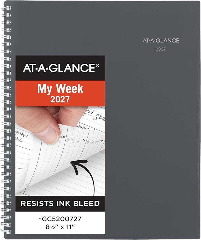 AT-A-GLANCE 2027 Appointment Book Planner, Weekly & Monthly, 8.5" x 11" by AT-A-GLANCE