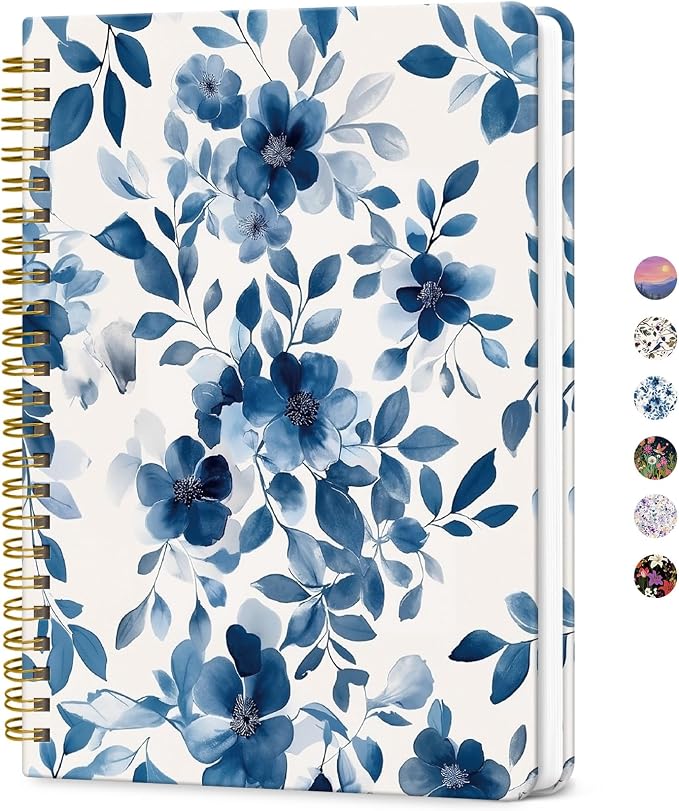 ZOTIA Lined Spiral Journal for Women, A5 Pretty Hardcover Notebook for Work by Zotia