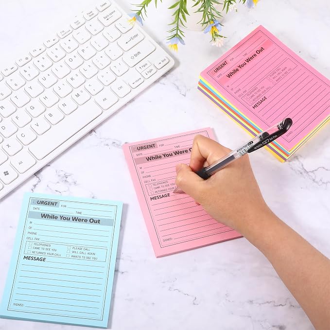 9 Pcs Sticky Phone Message Pad, 5.1×3.9 Inch While You were Out Message Pad - Image 5