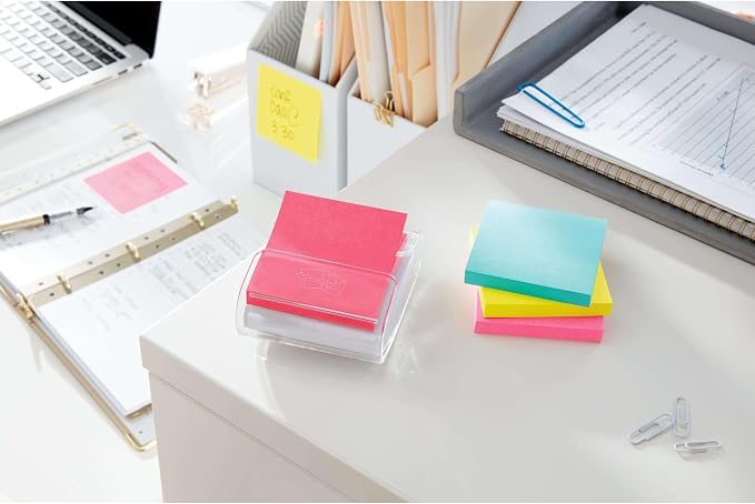Post-it Super Sticky Dispenser Notes, 3 x 3 in, Supernova Neons, 10 Pads | - Image 2