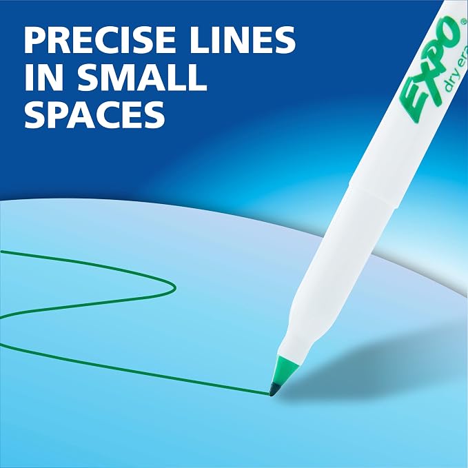 EXPO Dry Erase Markers, Low Odor Ink, Ultra Fine Tip - Image 7