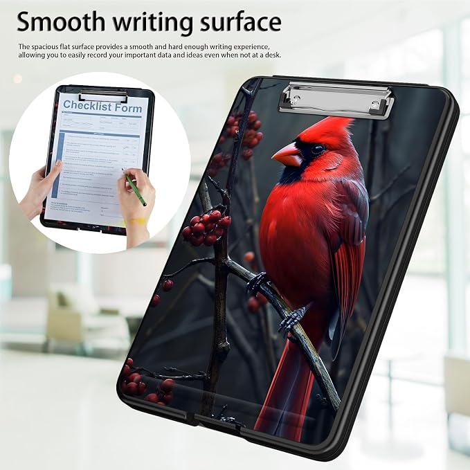 Clipboard with Storage, Office Supplies Nursing Clipboards Folder with Pen - Image 5
