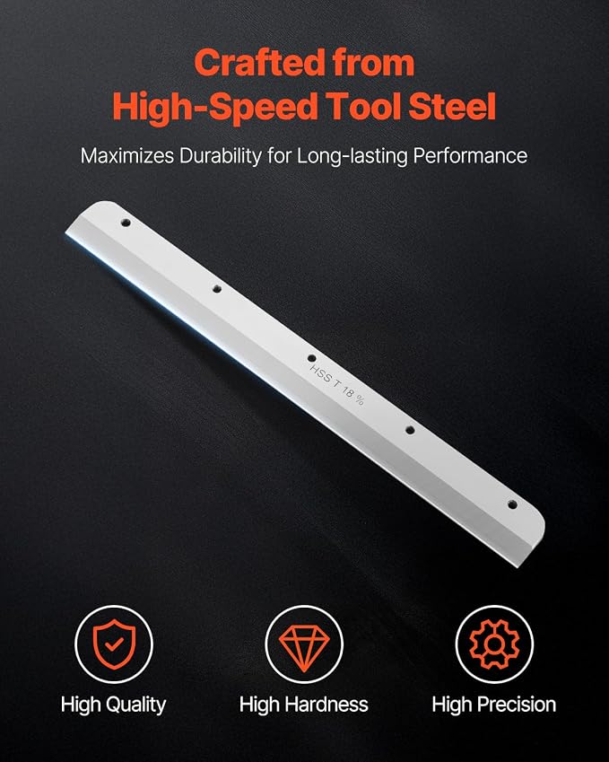 VEVOR Paper Cutter Blade, Heavy Duty Steel Blade Replacement Suitable - Image 2