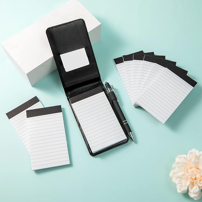 Camelmother 10Pcs Pocket Notepad Holder Set Notebook 3 x 5 Inch - Image 4