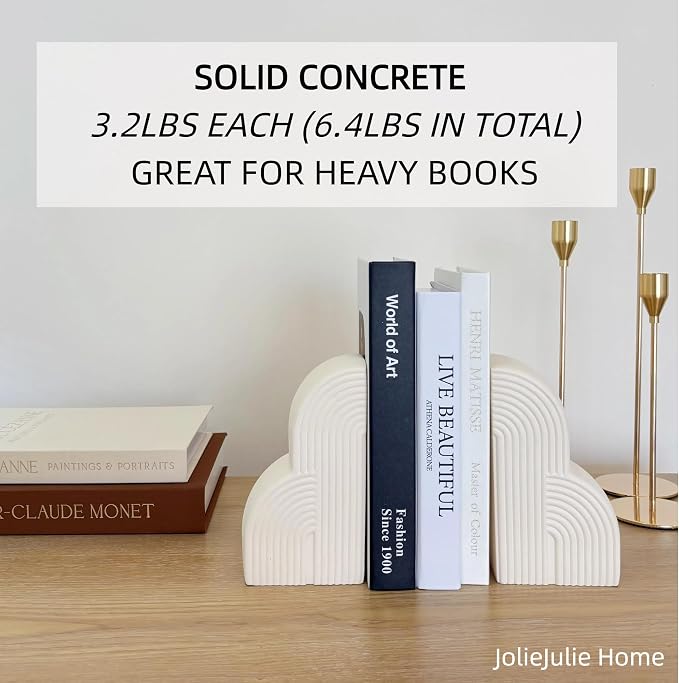Bookends Decorative for Heavy Books - Image 2