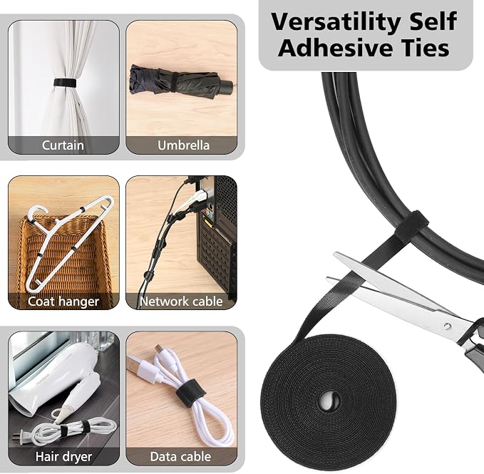 Cable Management Organizer Kit 2 Cable Sleeve Split - Image 3