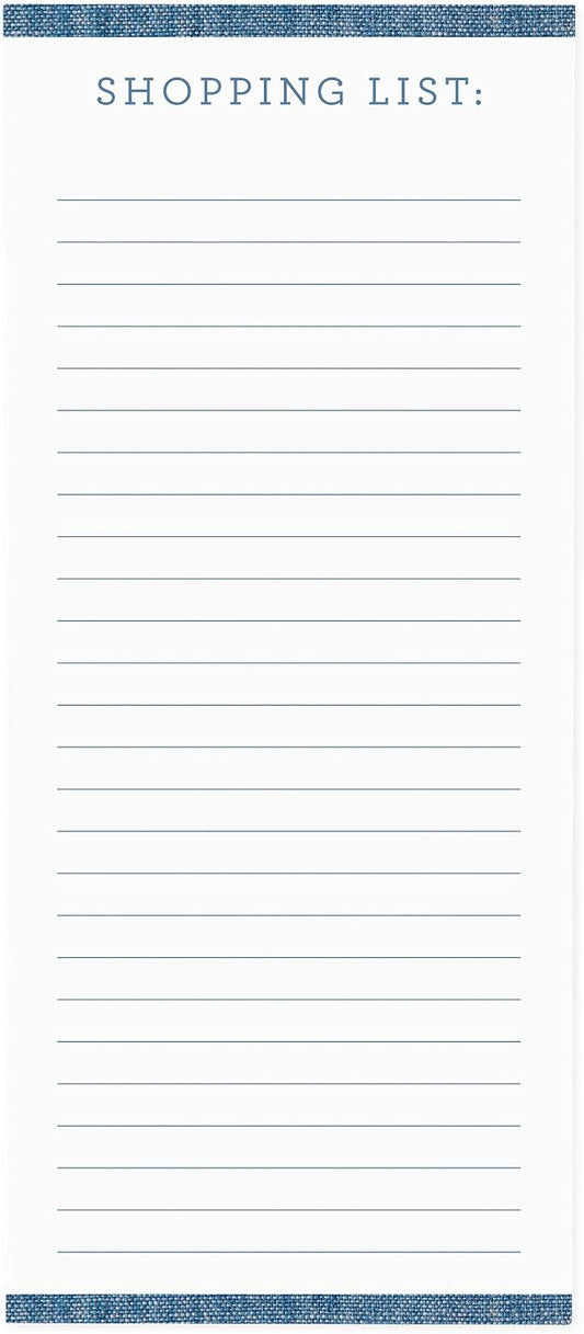 Graphique Magnetic Notepad, Chambray – 100 Sheets, 4” x 9.25” x .5” – Front Says by GraphiquedeFrance