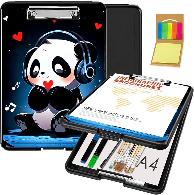 Clipboard with Storage, Office Supplies Nursing Clipboards Folder with Pen by CAPAUNVDA