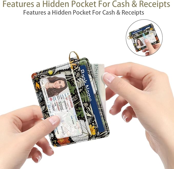 Slim Minimalist Front Pocket RFID Blocking Credit Card Holder Small Wallet Cute - Image 5