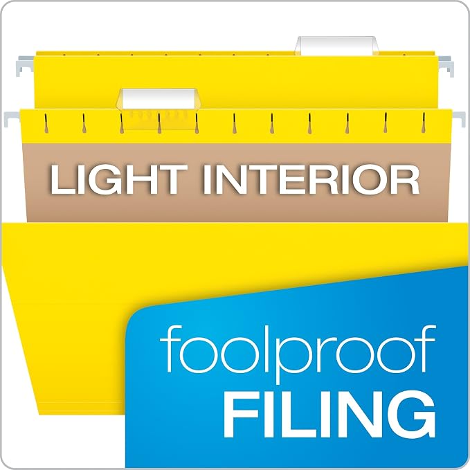 Pendaflex 81606EE Recycled Hanging Folders, Letter Size, 1/5 Cut - Image 7