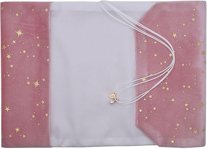 BLBMH A5 Book Covers for Paperbacks Book Cover for Privacy Fit for 5.5x8.3 inch Adjustable Book Sleeve Cover for Women Over 15 Diary Softcover Protector for Notebook - Velvet Pink-DeskLoop Office