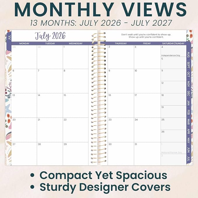 bloom daily planners 2026-2027 Academic Year Pocket Planner 13 Months - Image 3