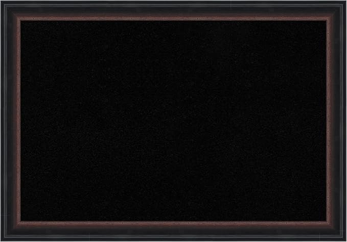 Amanti Art Black Cork Board for Wall, 14x20 Vision Board with Black Wood Frame, Small Corkboard Office Decor for Home Organization, Casual Corkboard Pinboard to Display Items for Home Organization in-DeskLoop Office