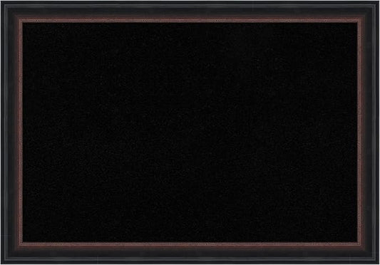 Amanti Art Black Cork Board for Wall, 14x20 Vision Board with Black Wood Frame, Small Corkboard Office Decor for Home Organization, Casual Corkboard Pinboard to Display Items for Home Organization in-DeskLoop Office