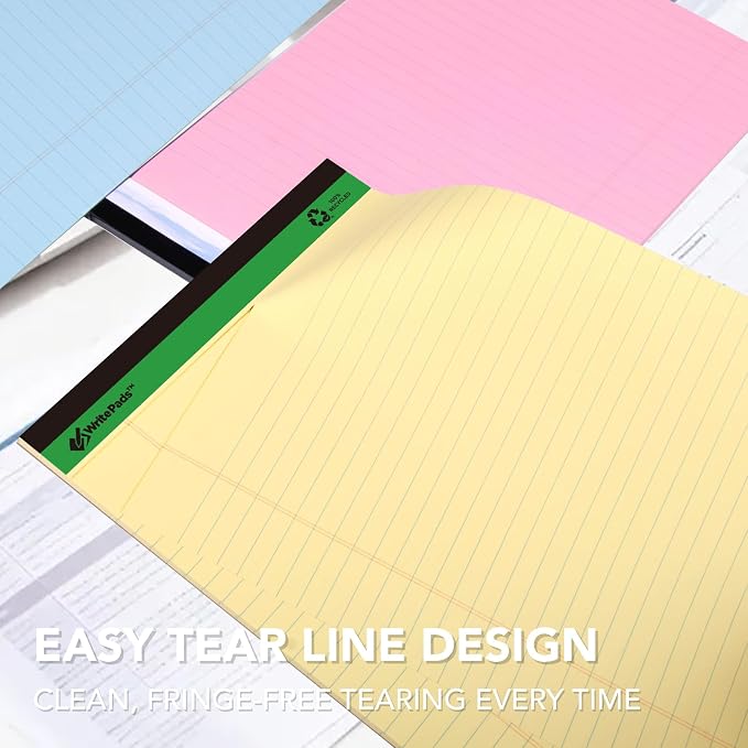 KAISA Colored Legal Pad 15lb Recycled Paper Writing Pad, 50 Sheets, Mixed 8pads - Image 9