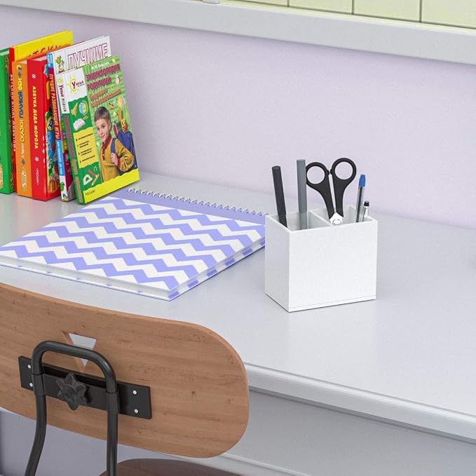 NIUBEE Acrylic Pen Holder 2 Compartments - Image 5