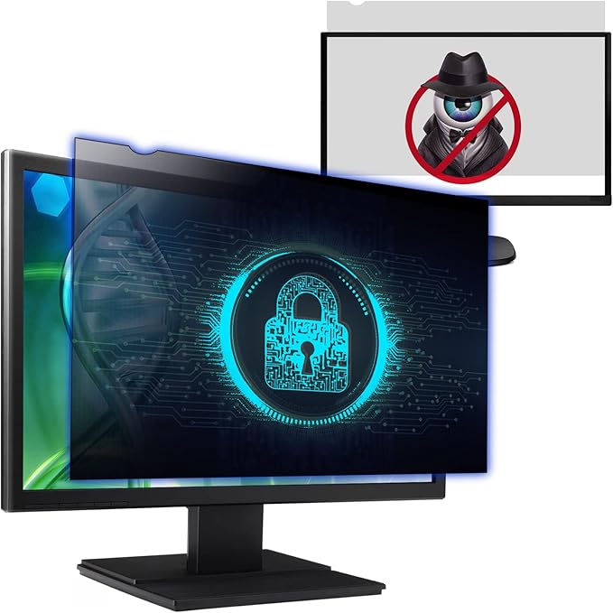 Computer Privacy Screen Filter for 21.5 Inch 16:9 Widescreen Monitor, by Izmapaic