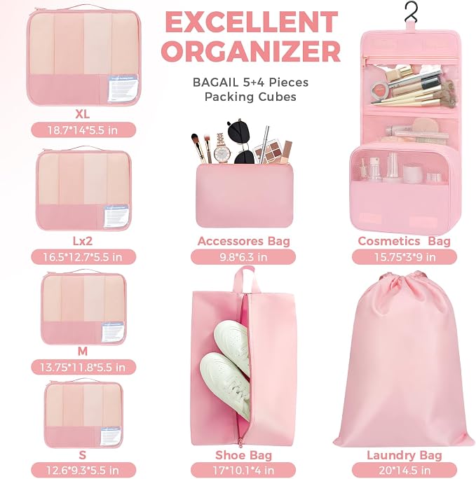 BAGAIL 9 Set Packing Cubes - Image 5