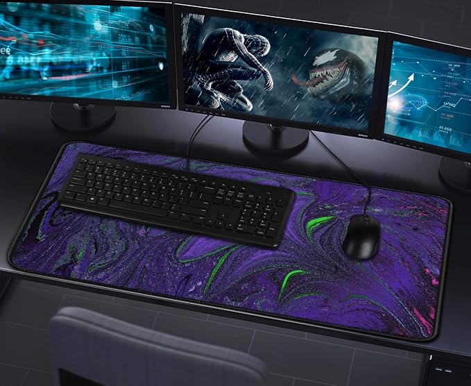 Large Mouse Pad with Stitched Edges, Durable Non-Slip Natural Rubber Base - Image 7