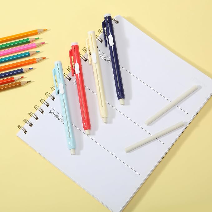 Mr. Pen- Retractable Mechanical Eraser Pens, 4 Pack, Vibrant Colors | - Image 8
