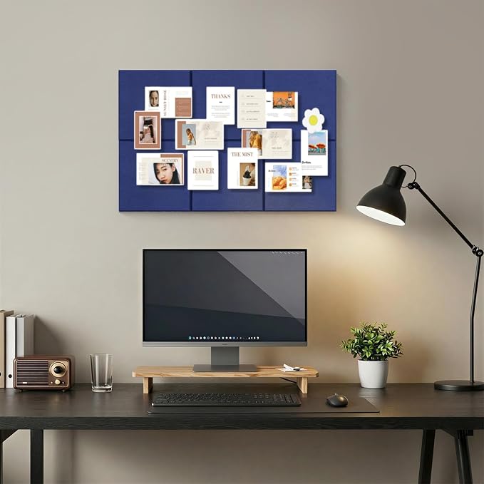 Felt Bulletin Board Tiles, Large Cork Board Alternative, 24 x 36 in | 0.35 in - Image 8