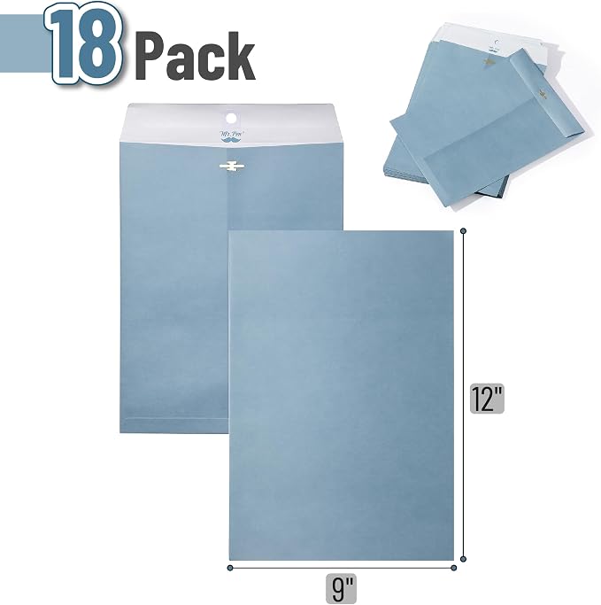 Mr. Pen- Clasp Envelopes, 18 Pack, 9x12 Inches, Mailing Documents, Office - Image 2