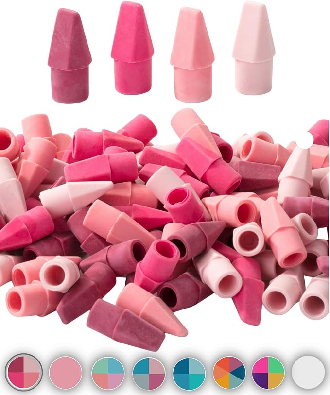 Mr. Pen- Pencil Erasers Toppers, 120 Pack, Erasers by MrPen