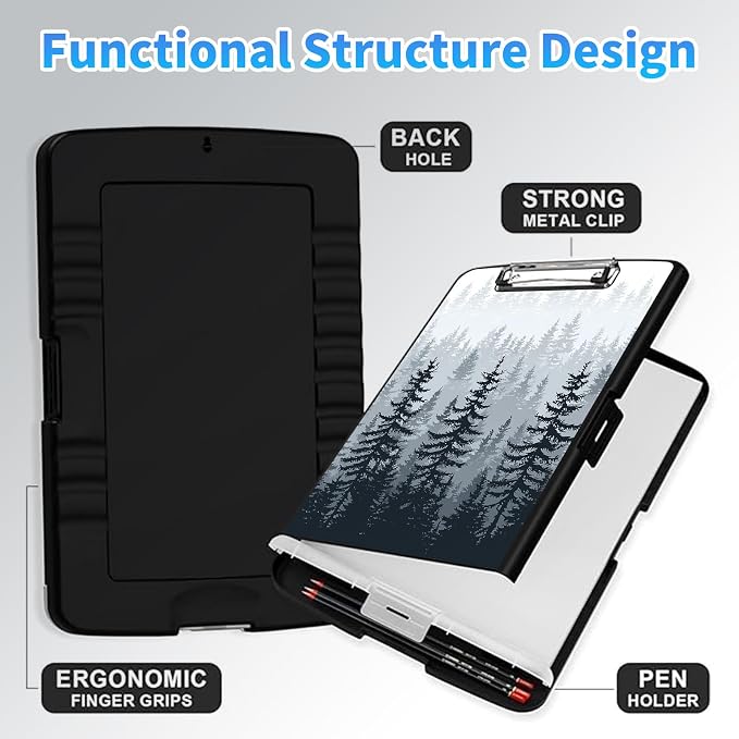 LYHXLYJH Clipboard with Storage, A4 Clipboards with Pen Holder, Heavy Duty - Image 4