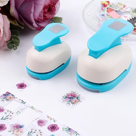 BAOFALI 2 PCS Stamp Puncher 1.2"x1"and 0.8"x0.7" Stamp Punch Rectangular by BAOFALI