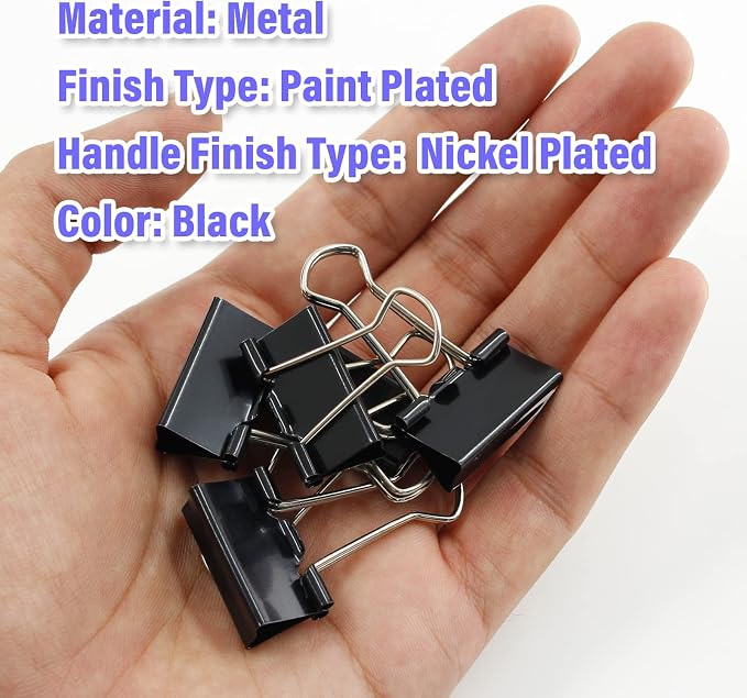 40 Pack Metal Paper Clips, Medium & Large Size - Image 4