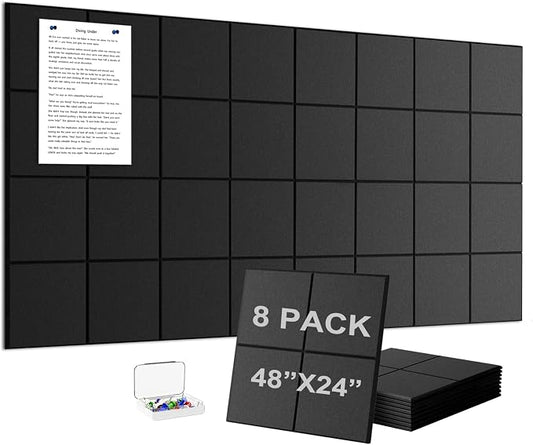G Gamit Large Felt Wall Tiles Bulletin Board, Large Cork Board Alternative by GGAMIT