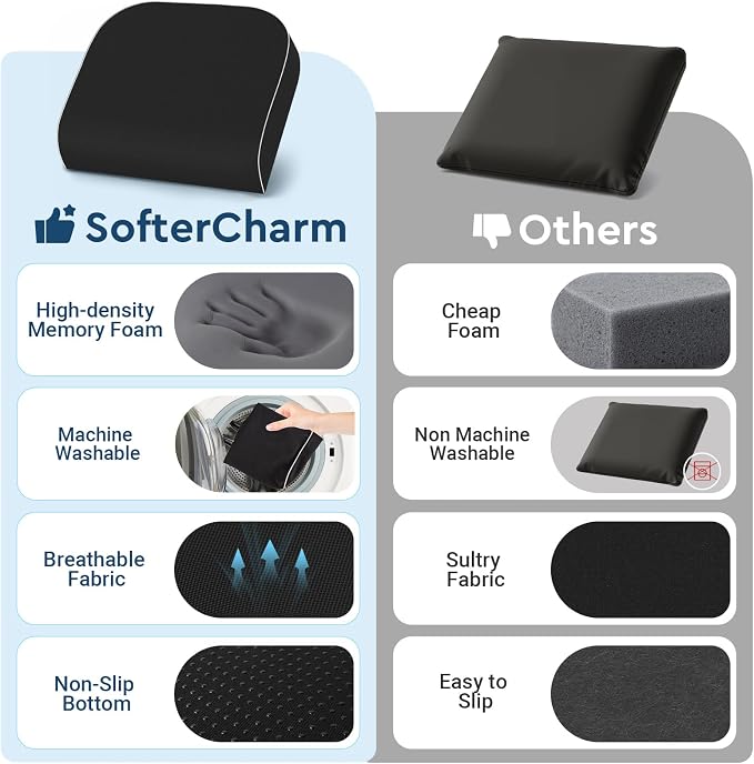Seat Cushion, Memory Foam Office Chair Cushions - Image 5