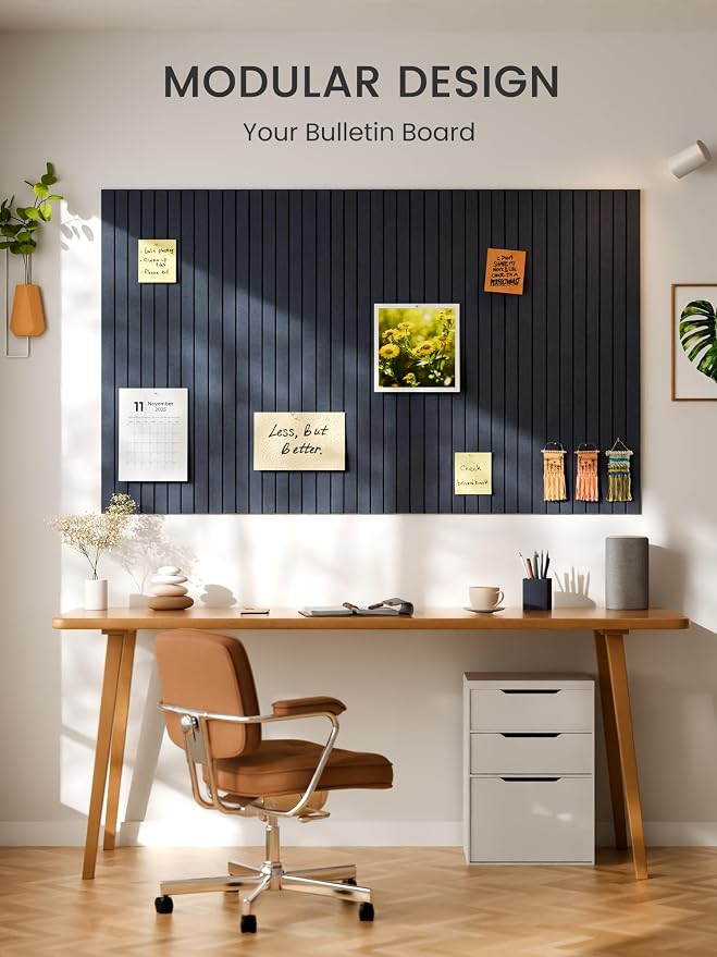 Bumusty Large Cork Board Alternative-48 x 36" Felt Bulletin Board Tiles - Image 6