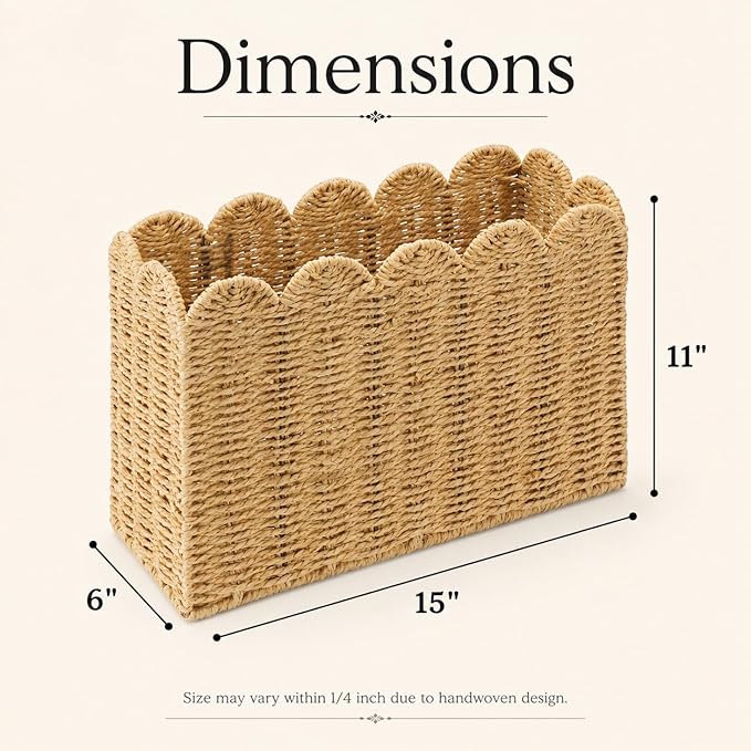 Paper Rope Magazine Holder for Floor - Image 5