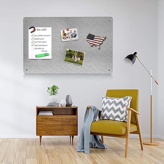 2Pack Magnetic Board, 17.1" x 11.8" Magnet Display, - Image 4