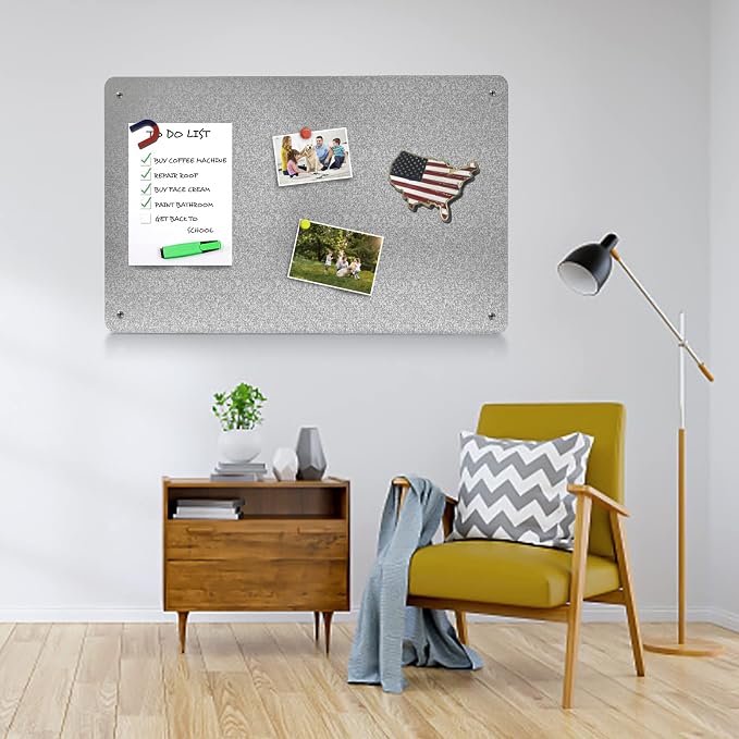 17.7" x 11.8" 2 Pack Metal Magnetic Board - Image 4