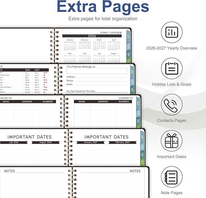 Planner 2026-2027, Academic Weekly and Monthly Calendar Planner, July 2026 - Image 5