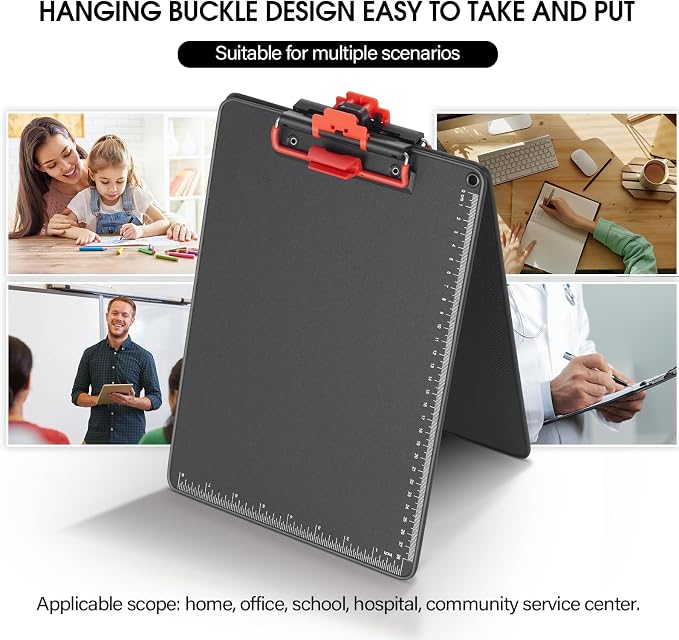 Clipboard with Pen Holder, Aluminum Frame & 2-in-1 Upgraded Clip, A4 Size 12.5 - Image 8