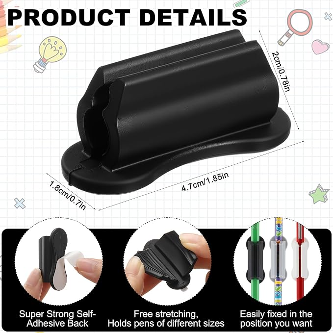 Sherr 48 Pack Adhesive Pencil Holders - Image 2