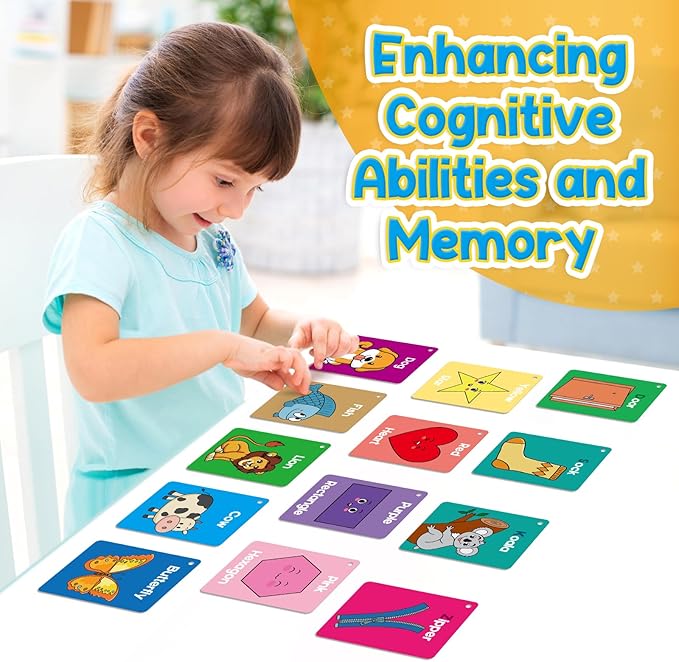 Torlam Toddler Flash Cards Baby Cognitive Flashcards - Image 3