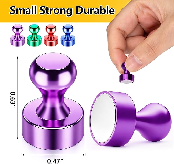 16 Pcs Fridge Magnets, Refrigerator Magnets, Small Strong Magnets, Magnetic - Image 2