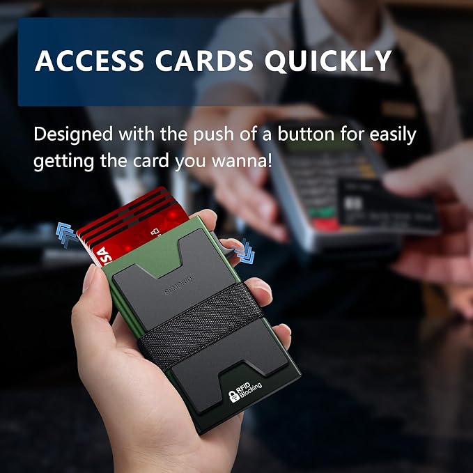 SEMORID Slim Aluminum Card Holder Wallet - Image 4