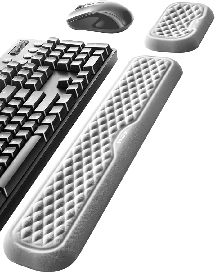 Vaydeer Wrist Rest for Keyboard and Mouse, Computer Ergonomic Wrist Support Pad by Vaydeer