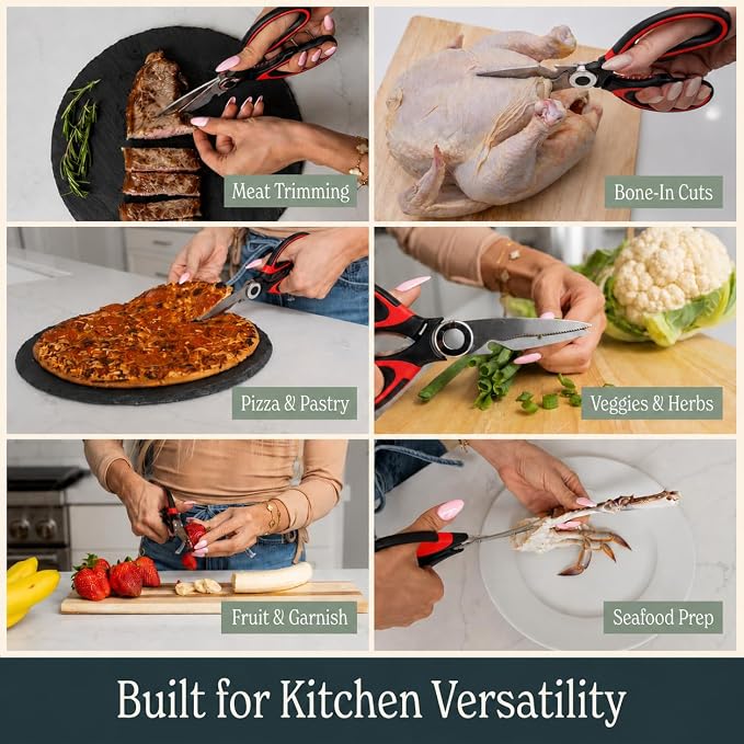 Heavy Duty Kitchen Shears With Sharpener - Image 6