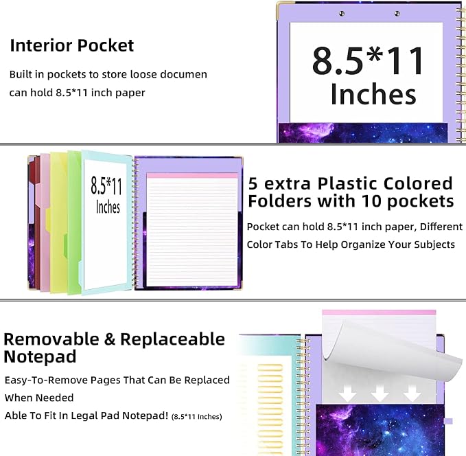 Lateefah Clipboard with Storage, File Folders with Pockets, Nursing Clipboard - Image 4