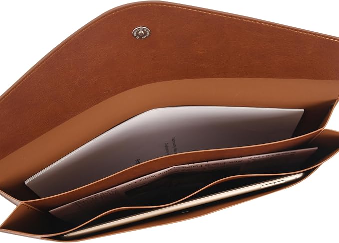 Wason Expanding A4 Document File PU Leather Envelope Case Holder-Large Size - Image 7