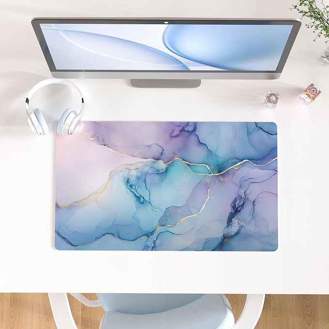 QIYI Large Mouse Pad, PU Leather Desk Mat by QIYI